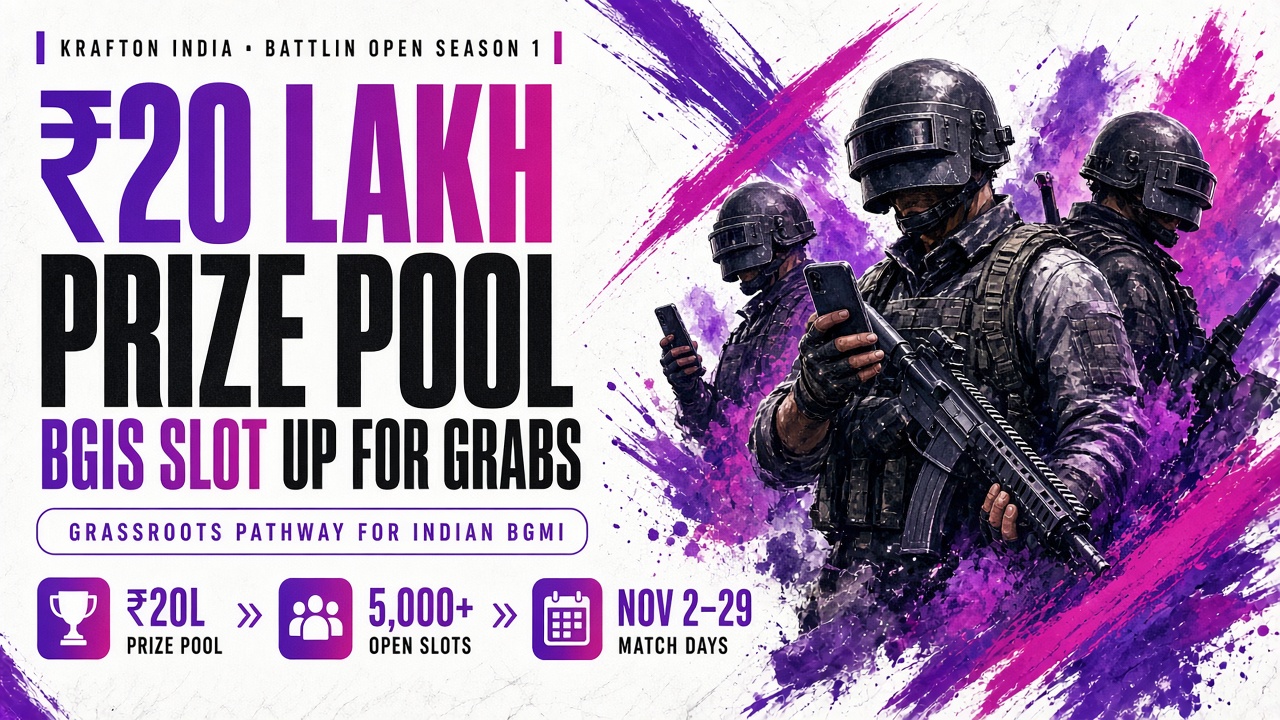 KRAFTON Battlin Open Season 1: ₹20 Lakh Pool and a BGIS Slot