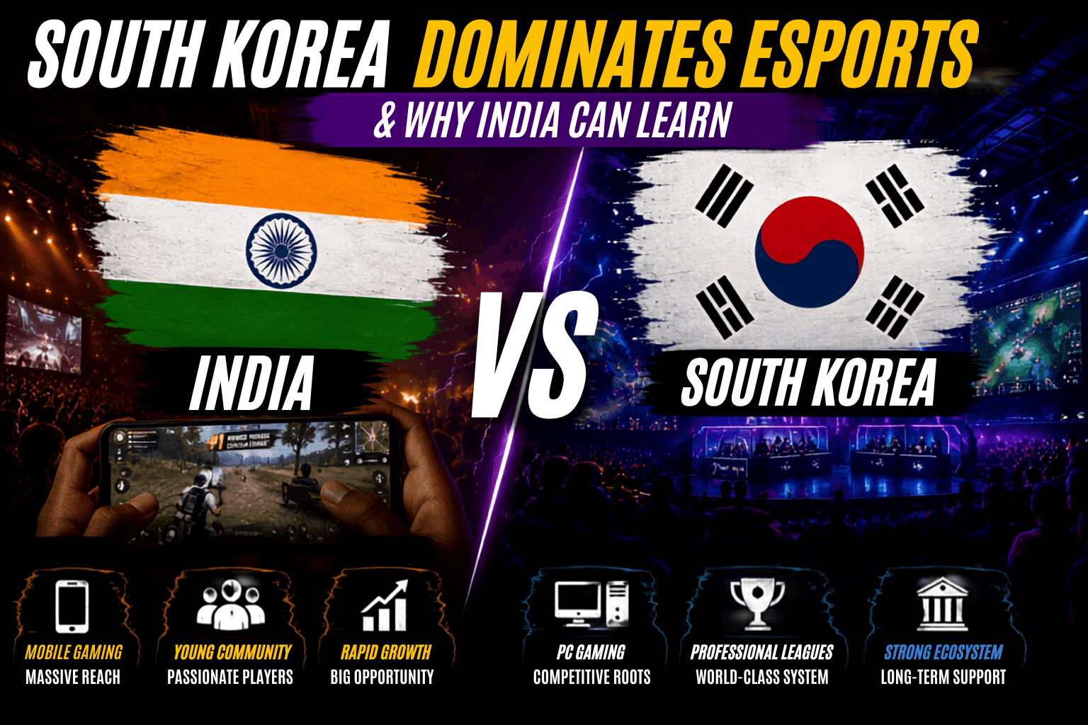 Why South Korea Dominates Esports & Why India Can Learn
